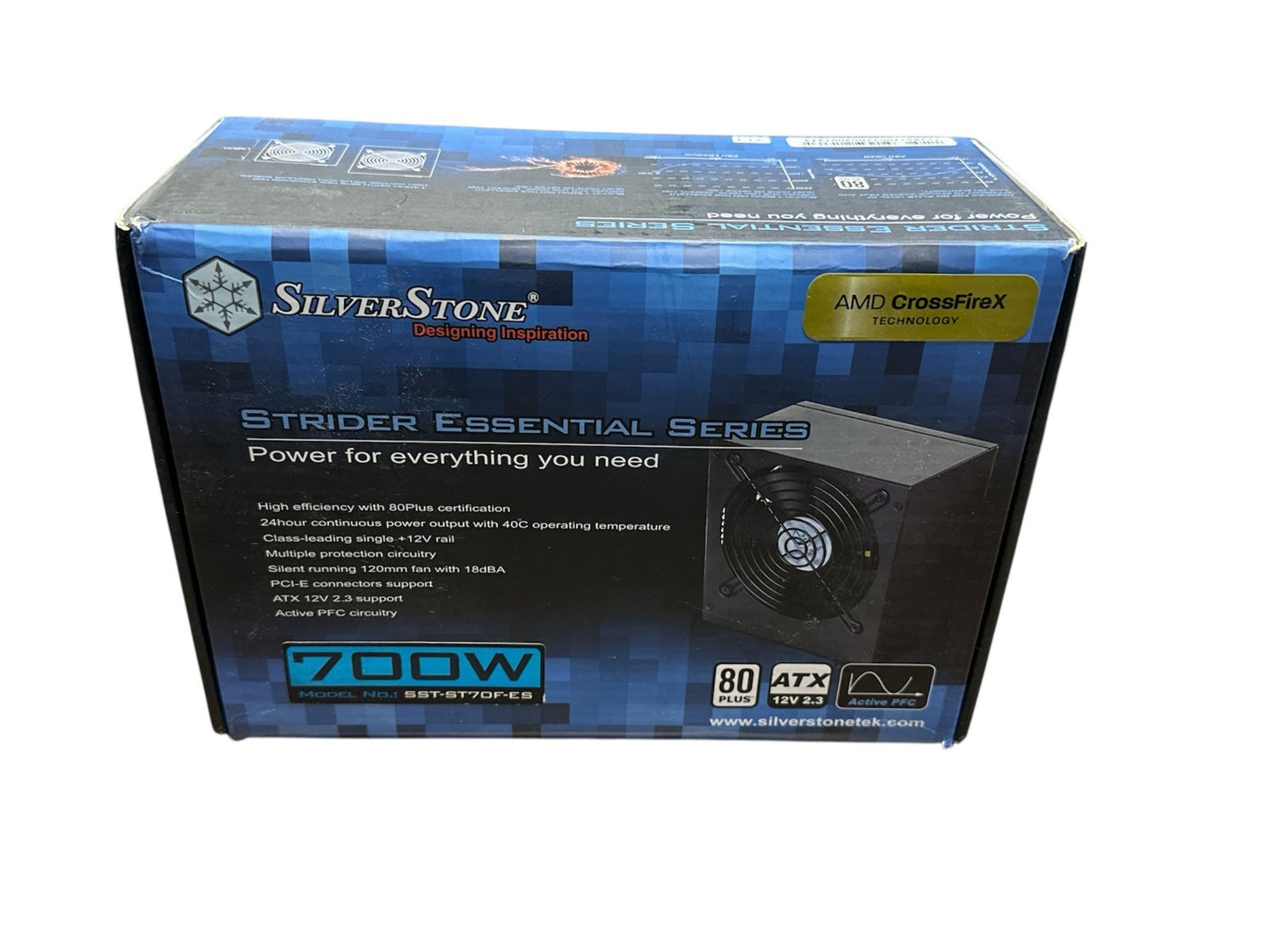 Silverstone 700W Single +12V Rail ATX 12V v2.3 80 Plus Certified Active PFC PSU