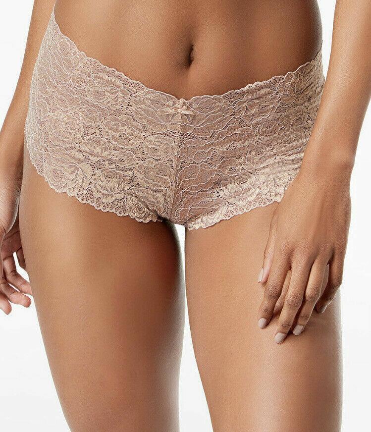 INC International Concepts Women's Lace Boyshort Panty Taupe Dream XXL