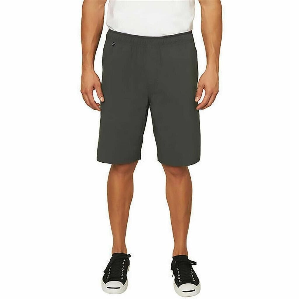 Voyager Men's UV Protection 50+ Active Stretch Travel Shorts, JET BLACK, M