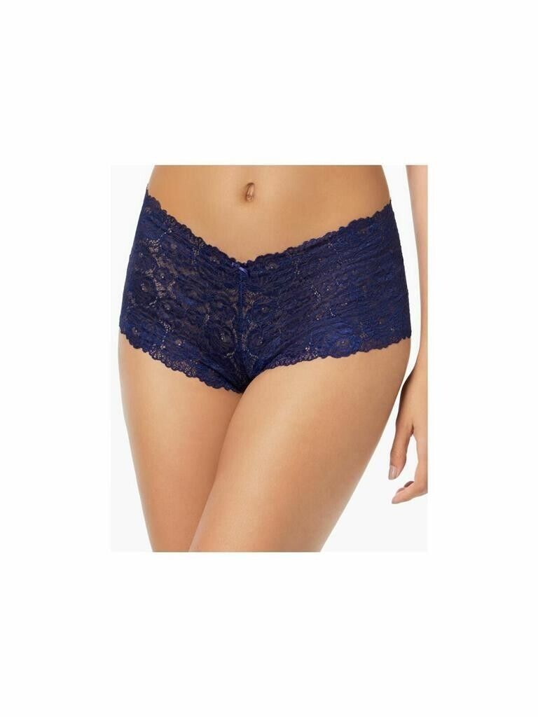 INC International Concepts Women's Lace Boyshort Panty, BRIGHT BLUE, XXL