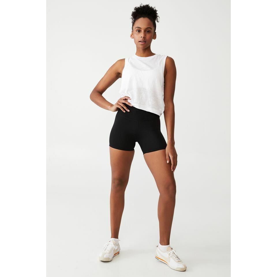 Cotton On Ladies Highwaisted Shortie Short, CORE BLACK, L