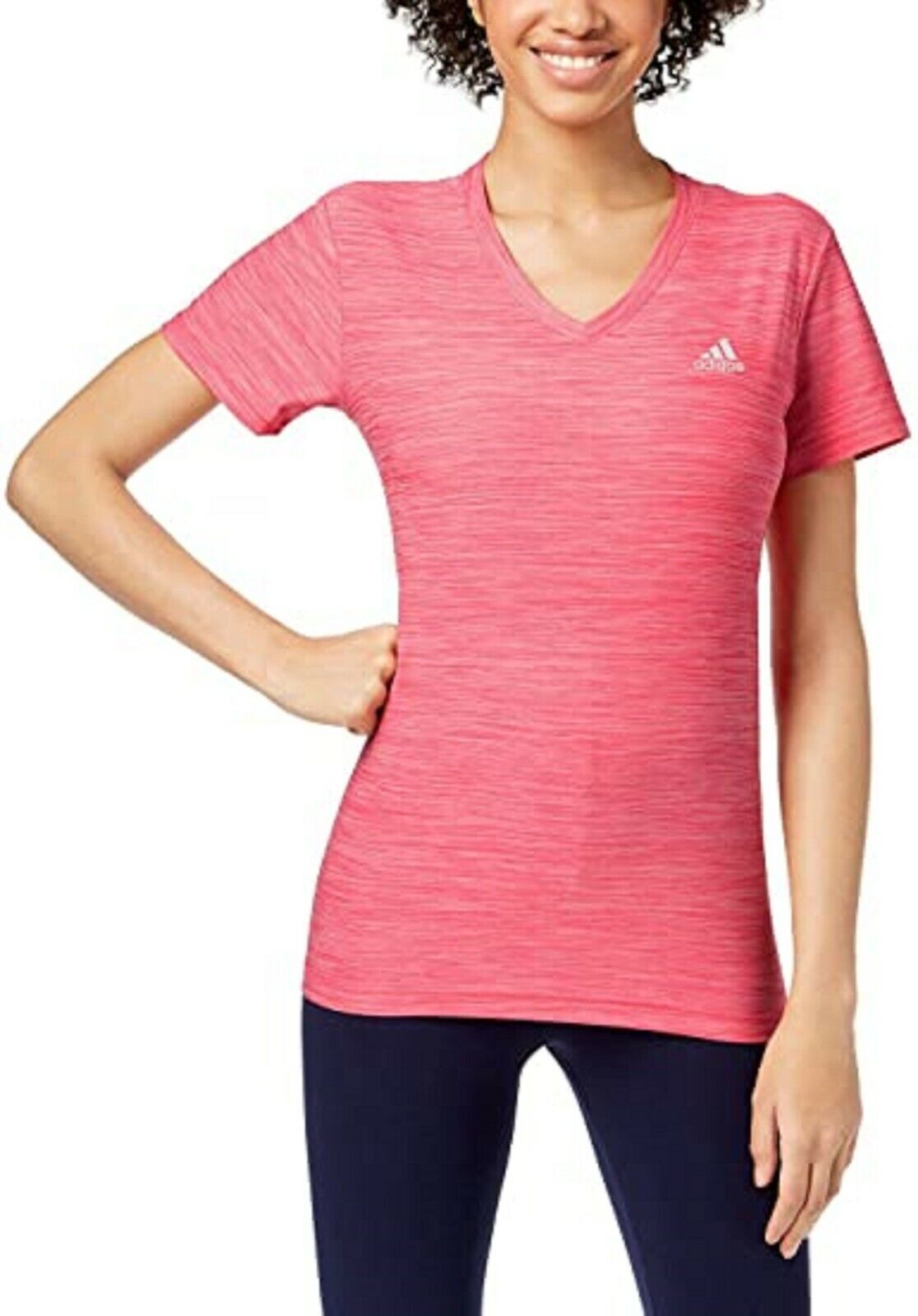 adidas Women's Ultimate Short Sleeve V-Neck Tee