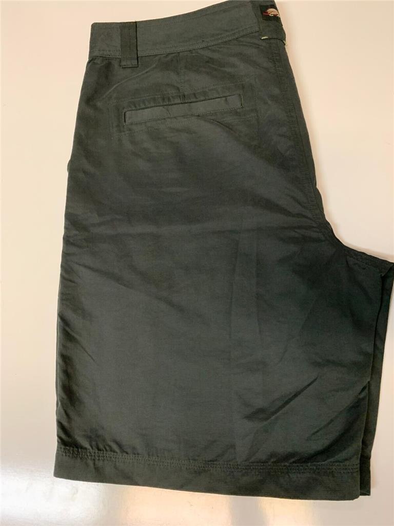 Orvis Men's 5-Pocket Fly Fishing Guide Shorts Hunter Green Logos-Size 38