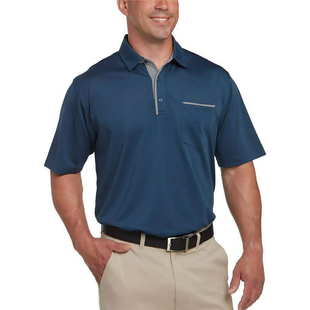 Pebble Beach Men’s Performance Polo Shirt, Sargasso Sea, S