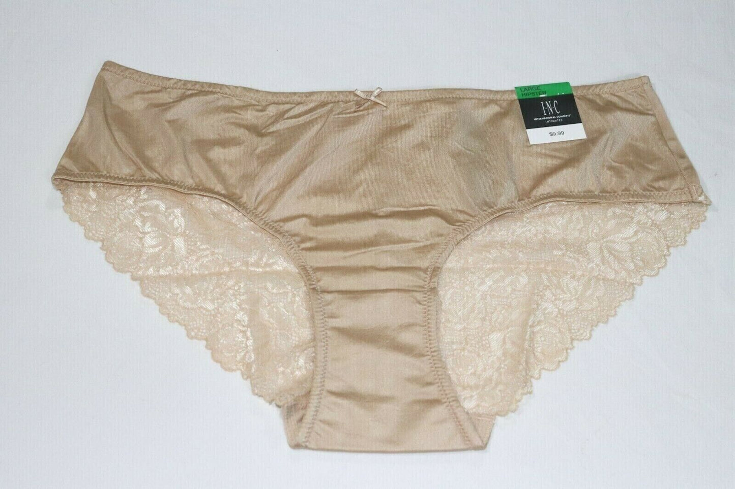 INC International Concepts Womens Lace Back Hipster Panty Underwear Frappe L