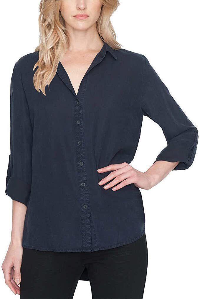 Matty M Ladies' Lyocell Blouse (Midnight, Small)