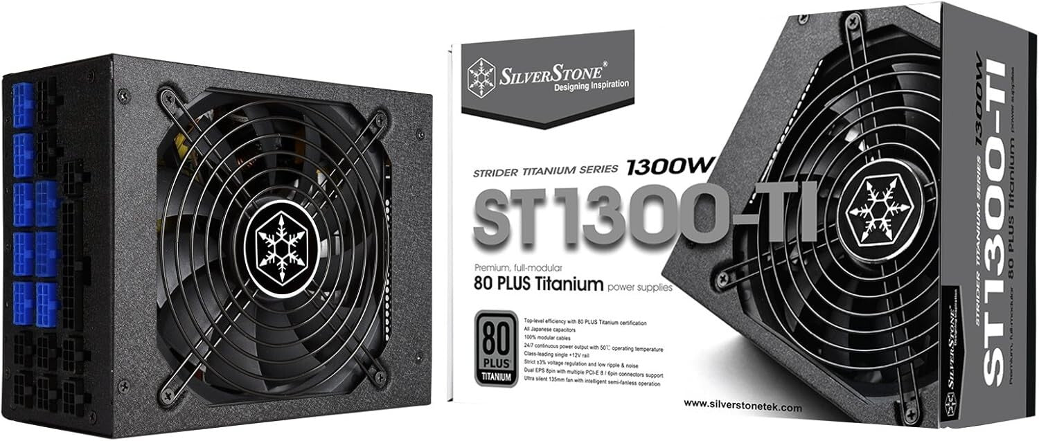 Silverstone 1300W ATX PSW SST-ST1300-TI Strider Titanium Series 80 PLUS Titanium