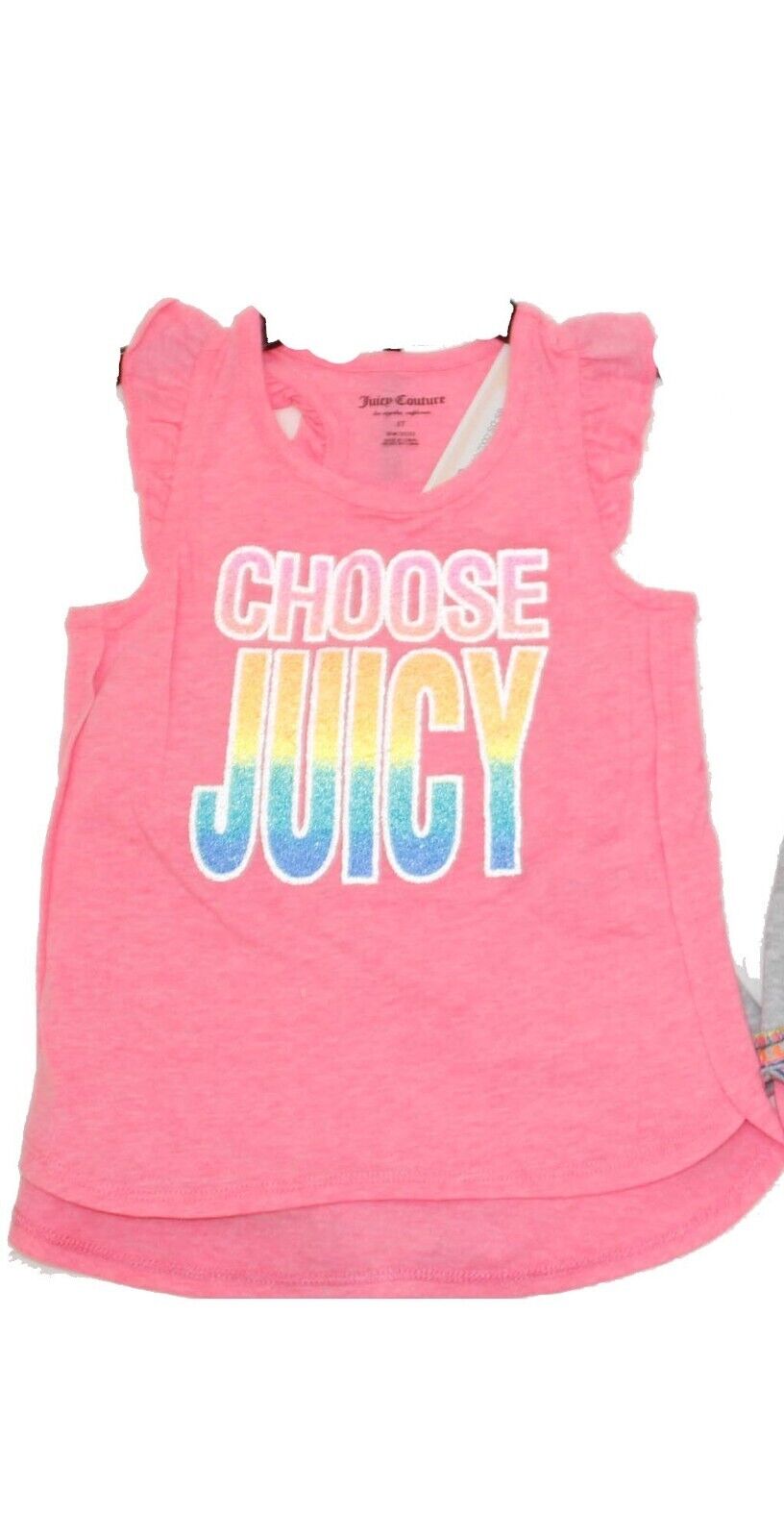Juicy Couture Girl's 2-Piece Tank and Shorts Set, Pink Multi