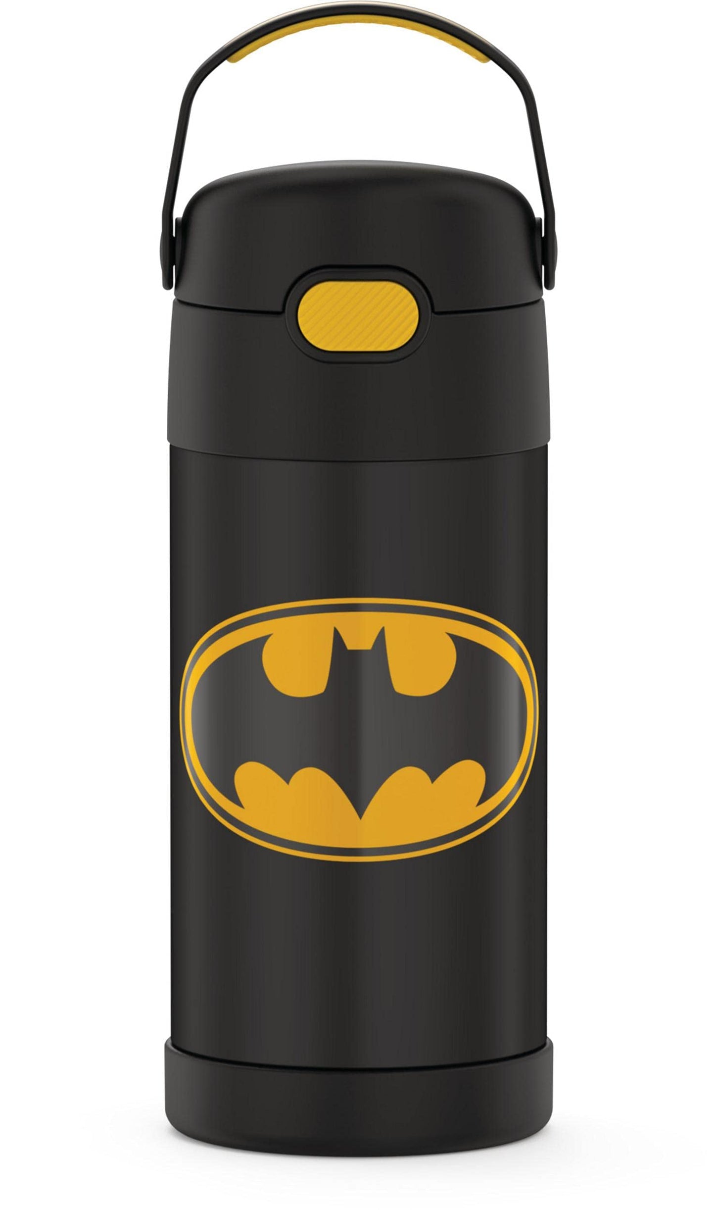 THERMOS FUNTAINER Water Bottle with Straw - 12 Ounce - Kids Stainless Steel Vacuum Insulated Water Bottle with Lid, Minecraft