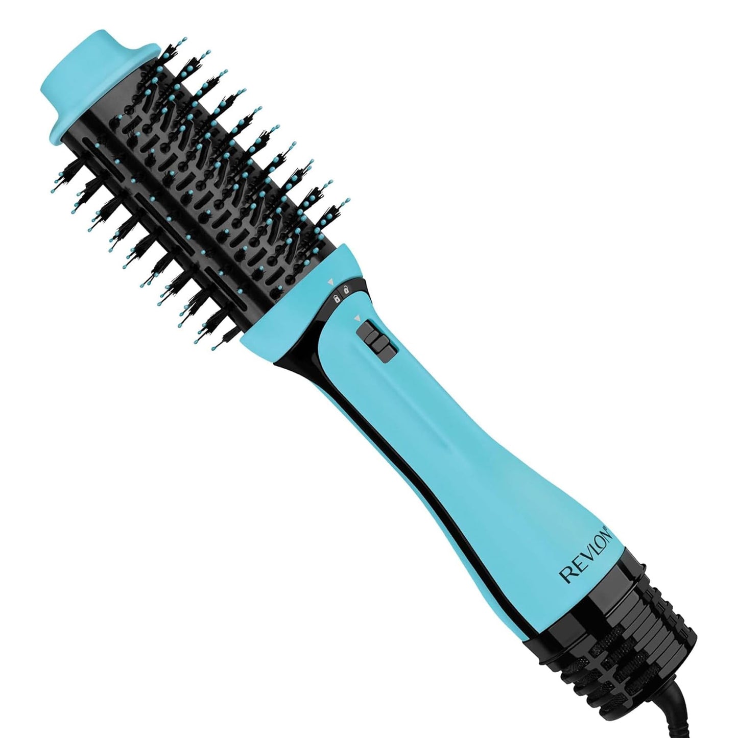 REVLON One-Step Volumizer Hair Dryer and Styler, for Less Frizz, More Shine, and Reduced Heat Damage for Salon Style Round Brush for Blowout, Black (Amazon Exclusive)