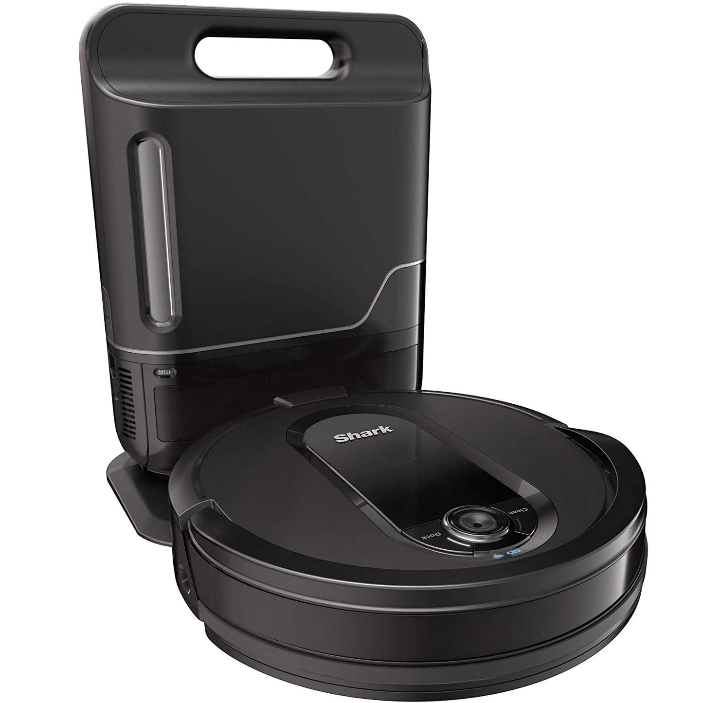 Shark AI Ultra Voice Control Robot Vacuum with Matrix Clean Navigation, Home Mapping, 60-Day Capacity, XL Self-Empty Base for Homes with Pets, Carpet & Hard Floors, Cool Grey