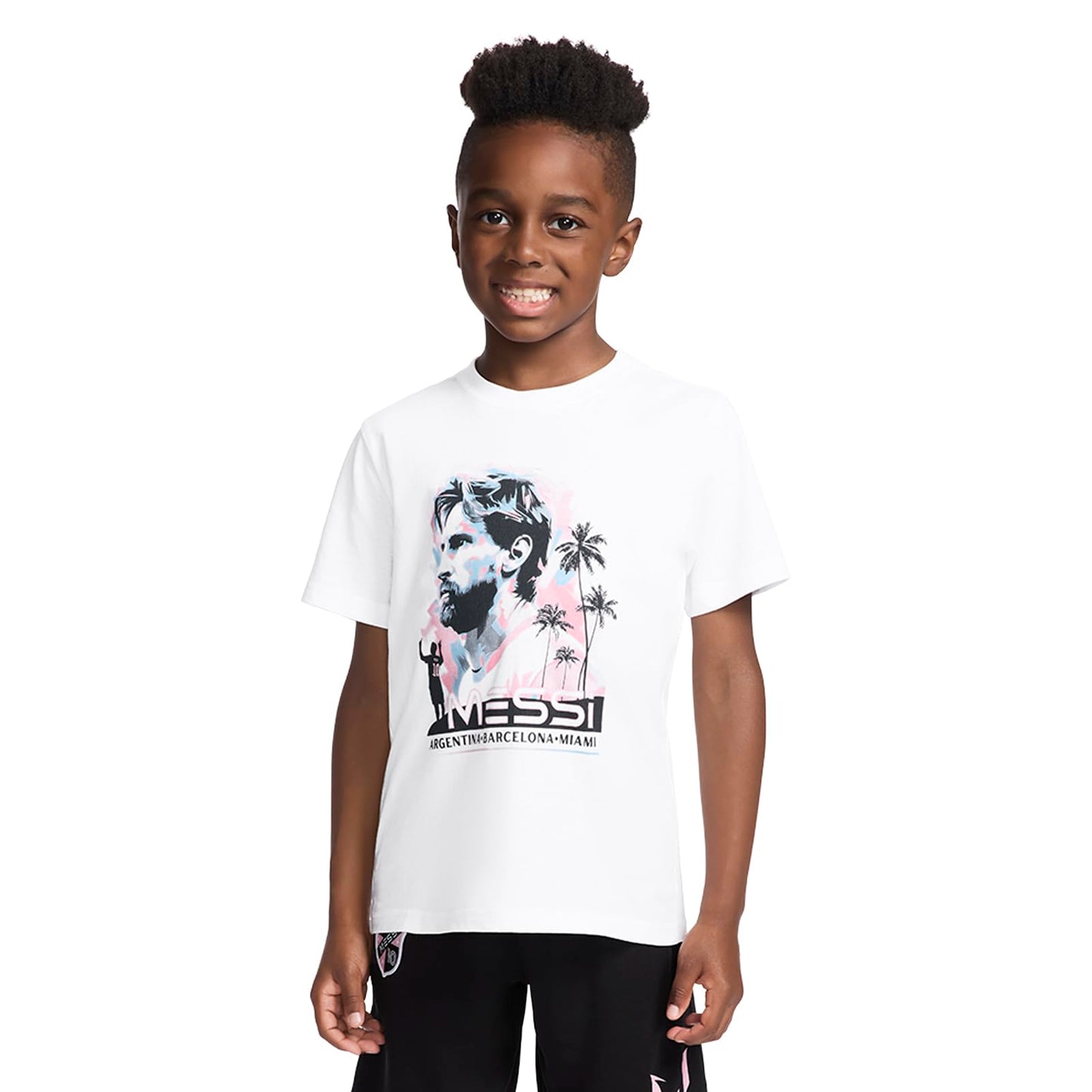 Boys' Lifestyle Short Sleeve T-Shirt, Slim-fit Graphic Tee, Cotton Blend Fabric
