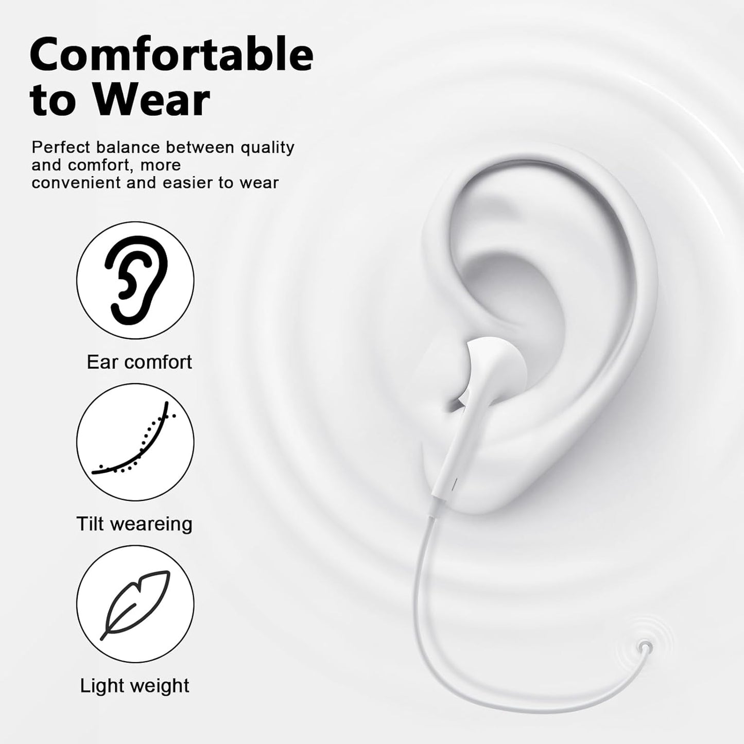 2 Pack USB C Headphones for iPhone 16 15, Type C Earphones with Microphone & Remote Control Noise Cancelling Wired Earbuds USB C for iPhone 16 15 Pro Max, iPad Pro, Galaxy S25 S24 Ultra, Pixel 9/8/7