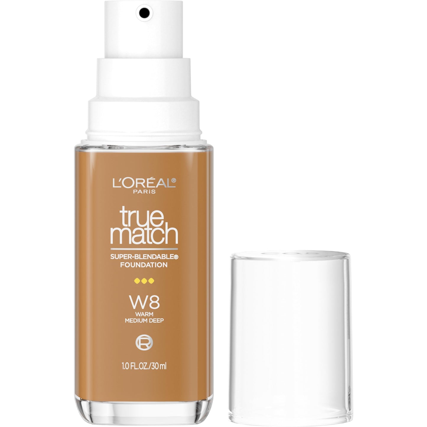 L'Oreal Paris True Match Super-Blendable Foundation, Medium Coverage Liquid Foundation Makeup, C3, Light Medium, 1 Fl Oz