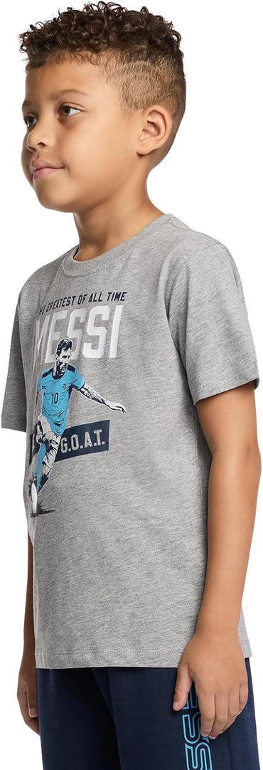 Boys' Lifestyle Short Sleeve T-Shirt, Standard Fit Graphic Tee, Cotton Blend Fabric