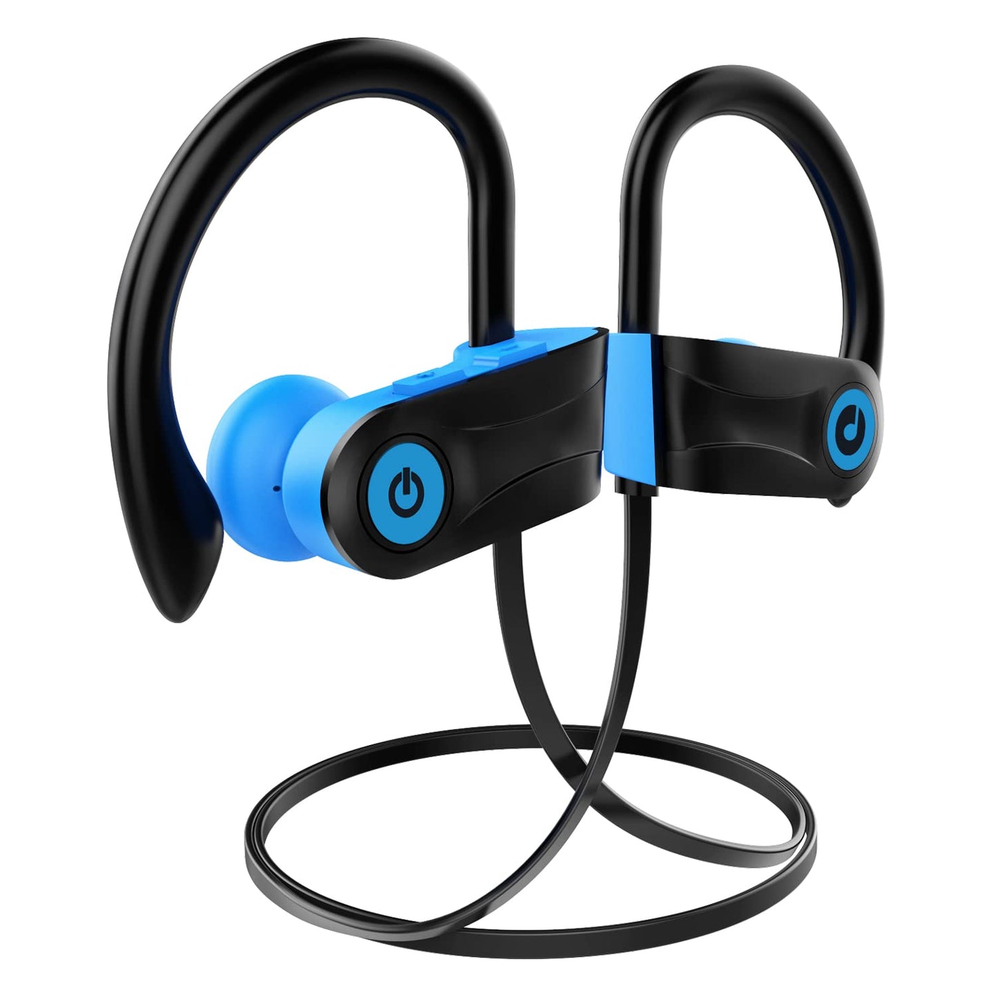 Boean Bluetooth Headphones, Wireless Headphones with 16 Hours Playtime Bluetooth 5.3 Wireless Earbuds HD Deep Bass Stereo Sound Isolation IPX7 Waterproof Earphones for Workout Running Sports