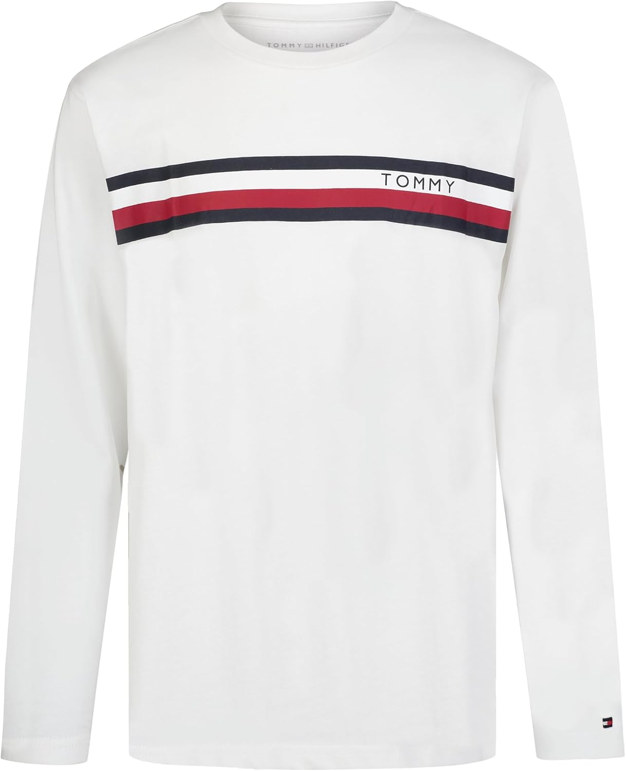 Tommy Hilfiger Boys' Long Sleeve Crew Neck T-Shirt
