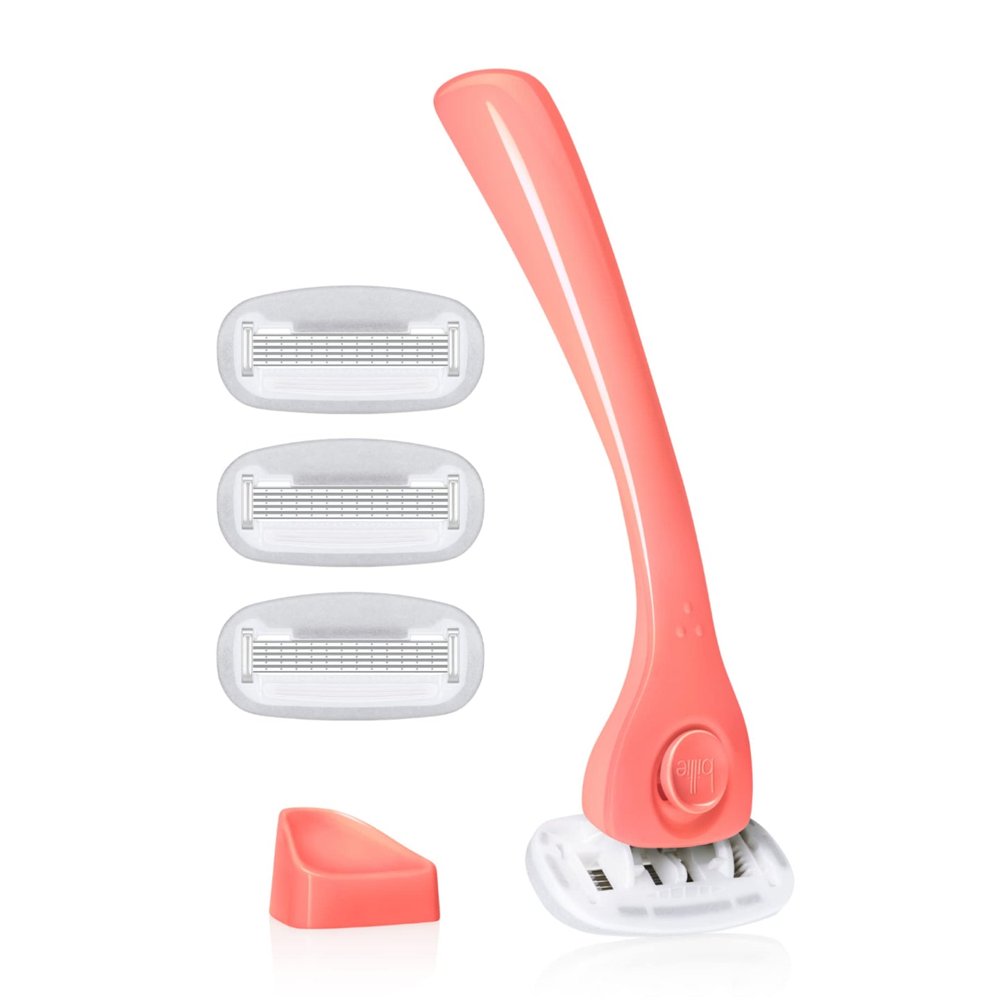 Billie Razors for Women Shave Kit – Women’s Razor + 4 x 5-Blade Razor Refills + Magnetic Holder – Cool Blue