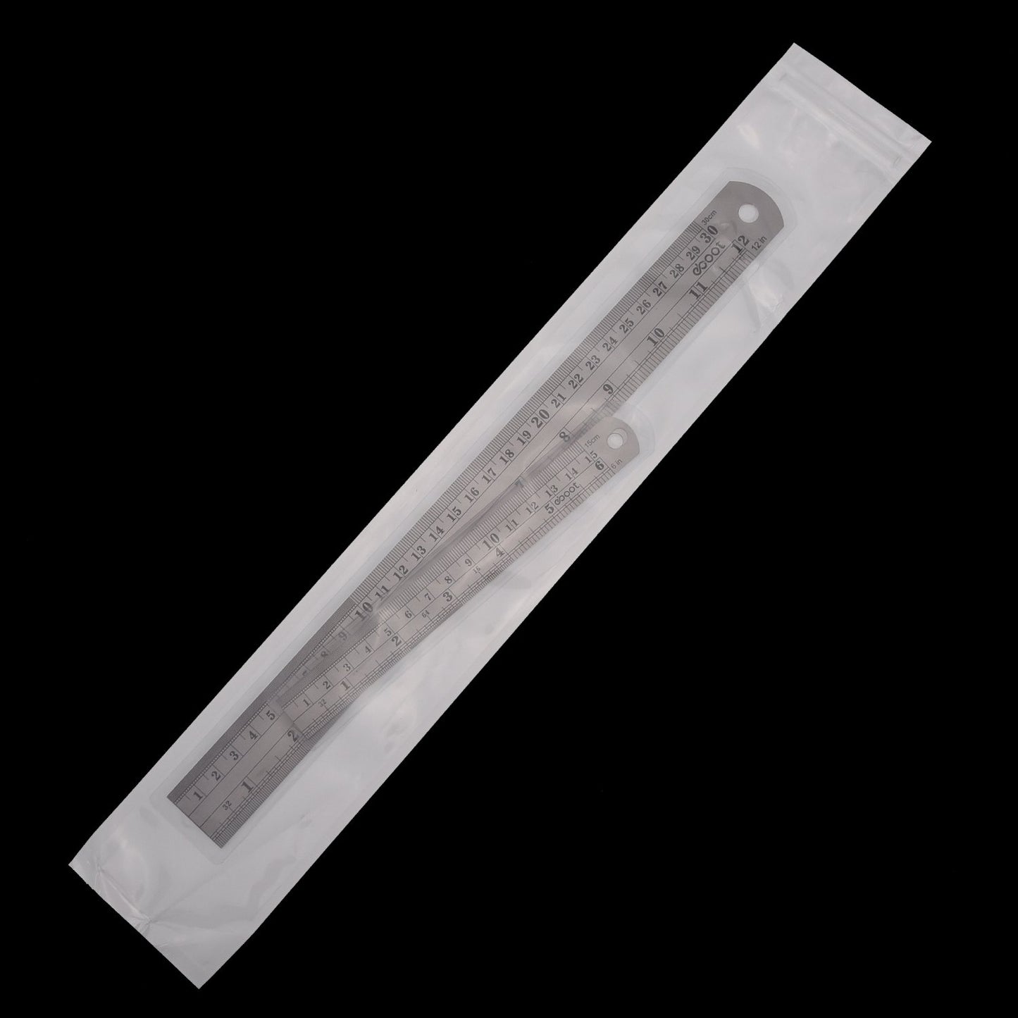 Eboot Stainless 2 Pack Steel Ruler 6 Inch and 12 Inch Metal Rule Kit with Conversion Table