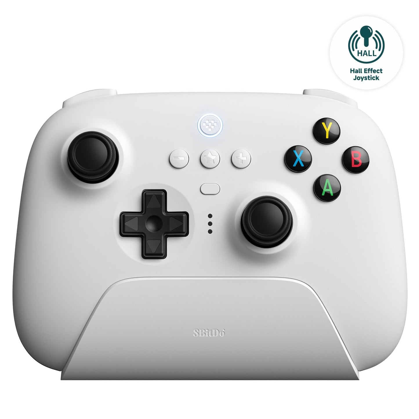 8BitDo Ultimate 2 Wireless Controller for Windows & Android, Gaming Controller with TMR Joysticks, Switchable Hall Effect/Tactile Triggers, RGB Fire Ring, 8Speed Wireless Tech, Black