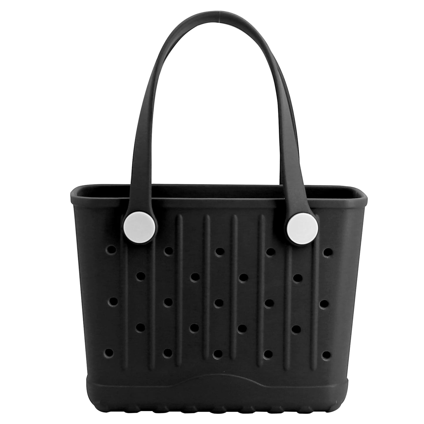 Rubber Tote Bag Small Beach Bag Waterproof Travel Bags Washable Tote Portable Open Handbag for Sports Beach Boat Outdoor