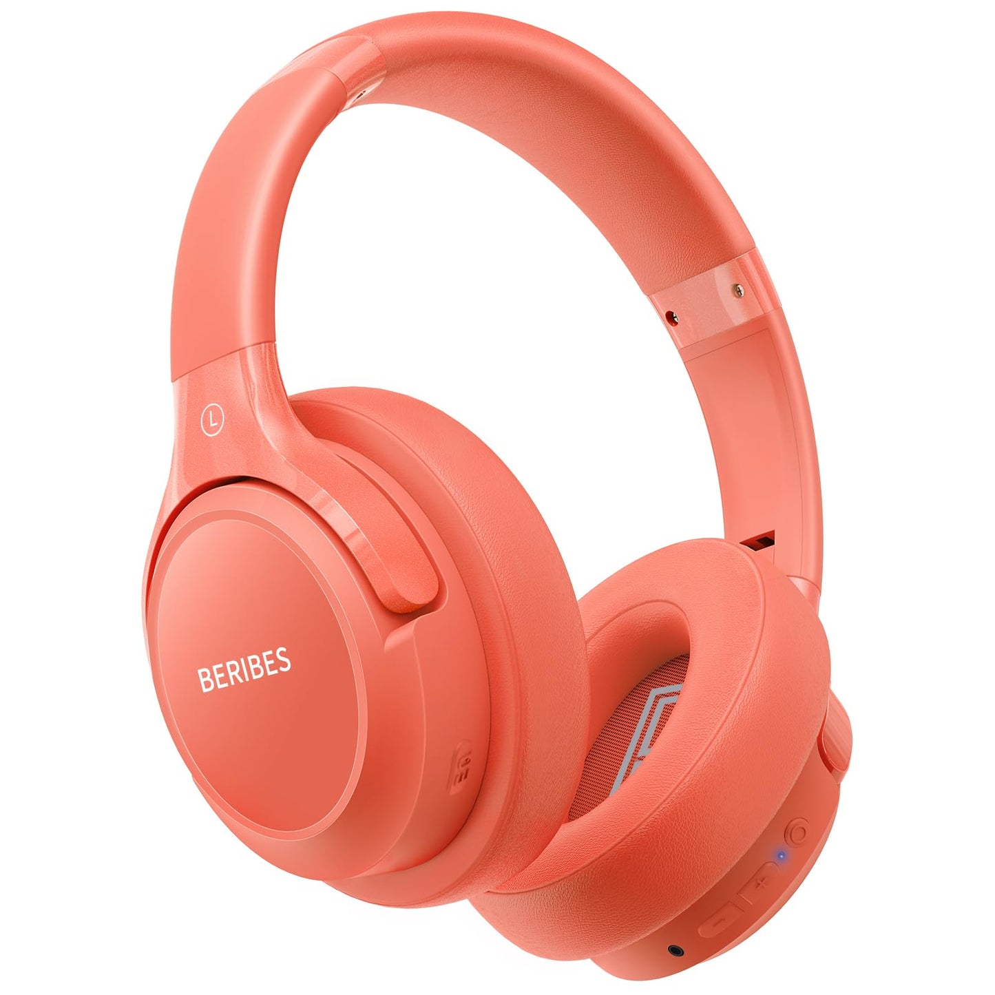 BERIBES Bluetooth Headphones Over Ear, 65H Playtime and 6 EQ Music Modes Wireless Headphones with Microphone, HiFi Stereo Foldable Lightweight Headset, Deep Bass for Home Office Cellphone PC Ect.