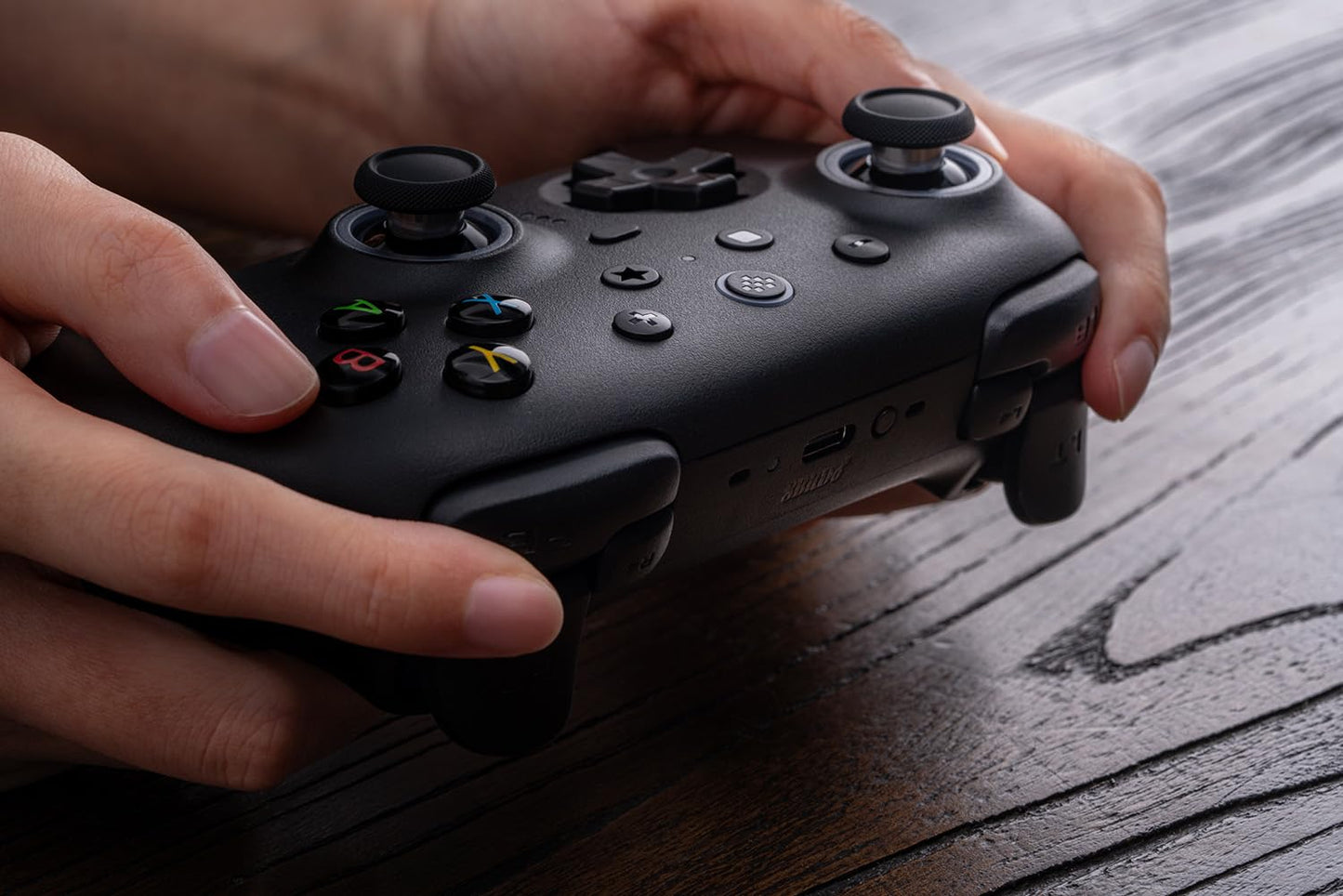 8BitDo Ultimate 2 Wireless Controller for Windows & Android, Gaming Controller with TMR Joysticks, Switchable Hall Effect/Tactile Triggers, RGB Fire Ring, 8Speed Wireless Tech, Black