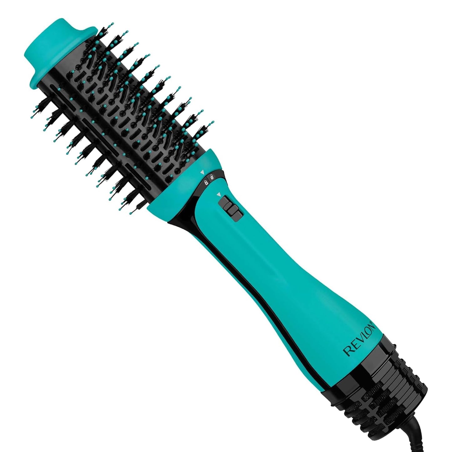 REVLON One-Step Volumizer Hair Dryer and Styler, for Less Frizz, More Shine, and Reduced Heat Damage for Salon Style Round Brush for Blowout, Black (Amazon Exclusive)