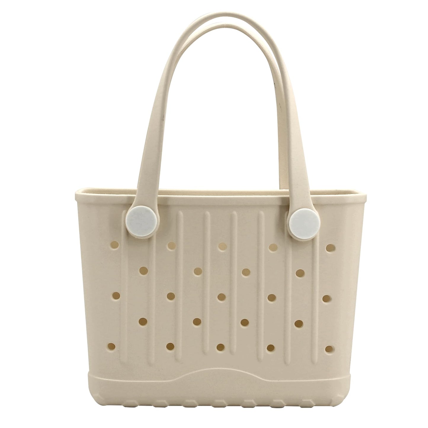 Rubber Tote Bag Small Beach Bag Waterproof Travel Bags Washable Tote Portable Open Handbag for Sports Beach Boat Outdoor
