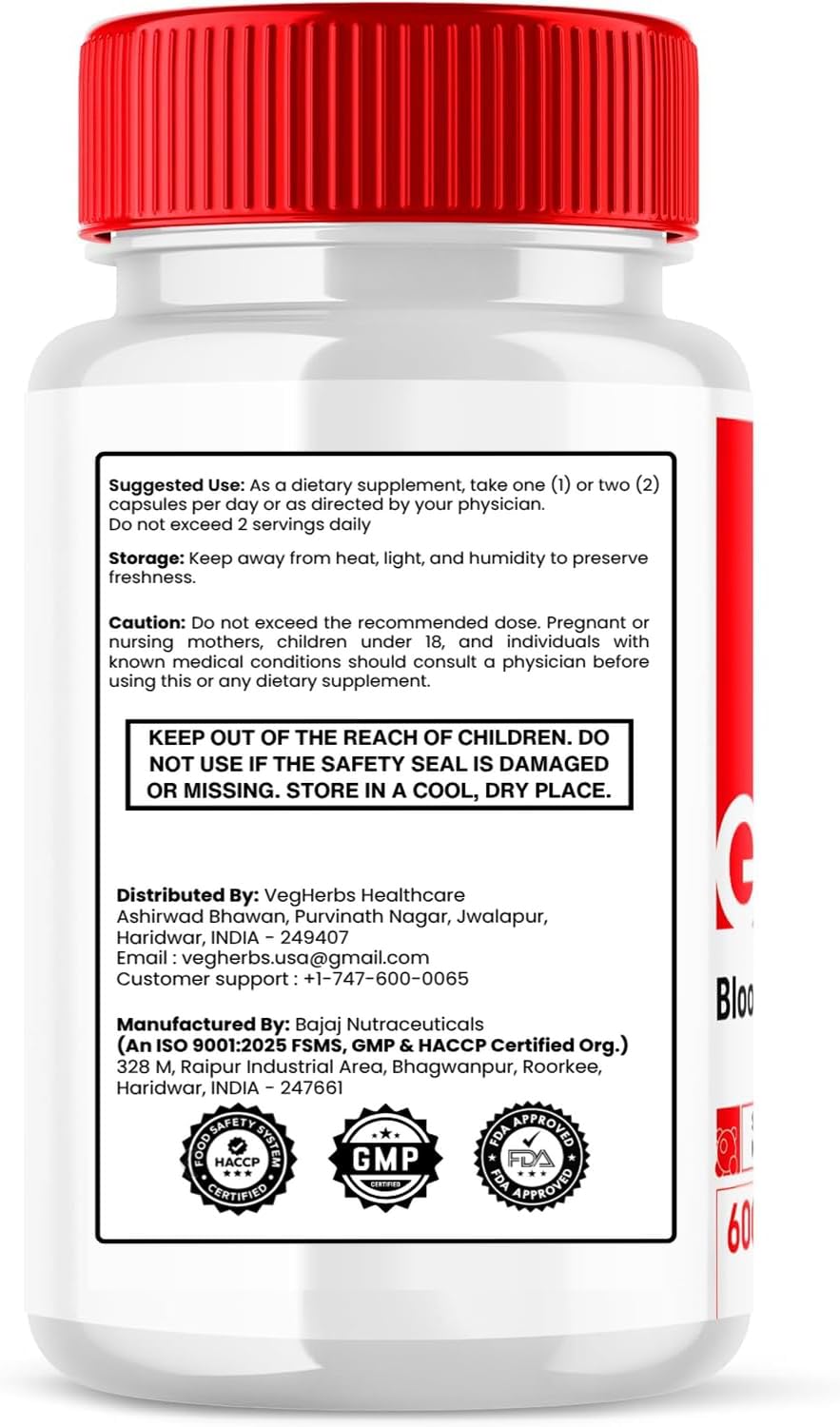 Original GlucoBio Glycogen Support Capsules Advance Premium Formula, Natural Ingredients for Overall Health & Balanced Lifestyle | Gluco Bio Glyco Reviews | 60 Capsules Each Bottle (Pack of 1)