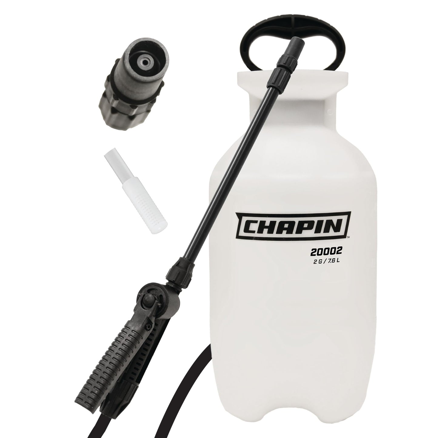 Chapin 20000 Made in USA 1 -Gallon Lawn and Garden Pump Pressured Sprayer, for Spraying Plants, Garden Watering, Weeds and Pests, Polypropylene, Translucent White
