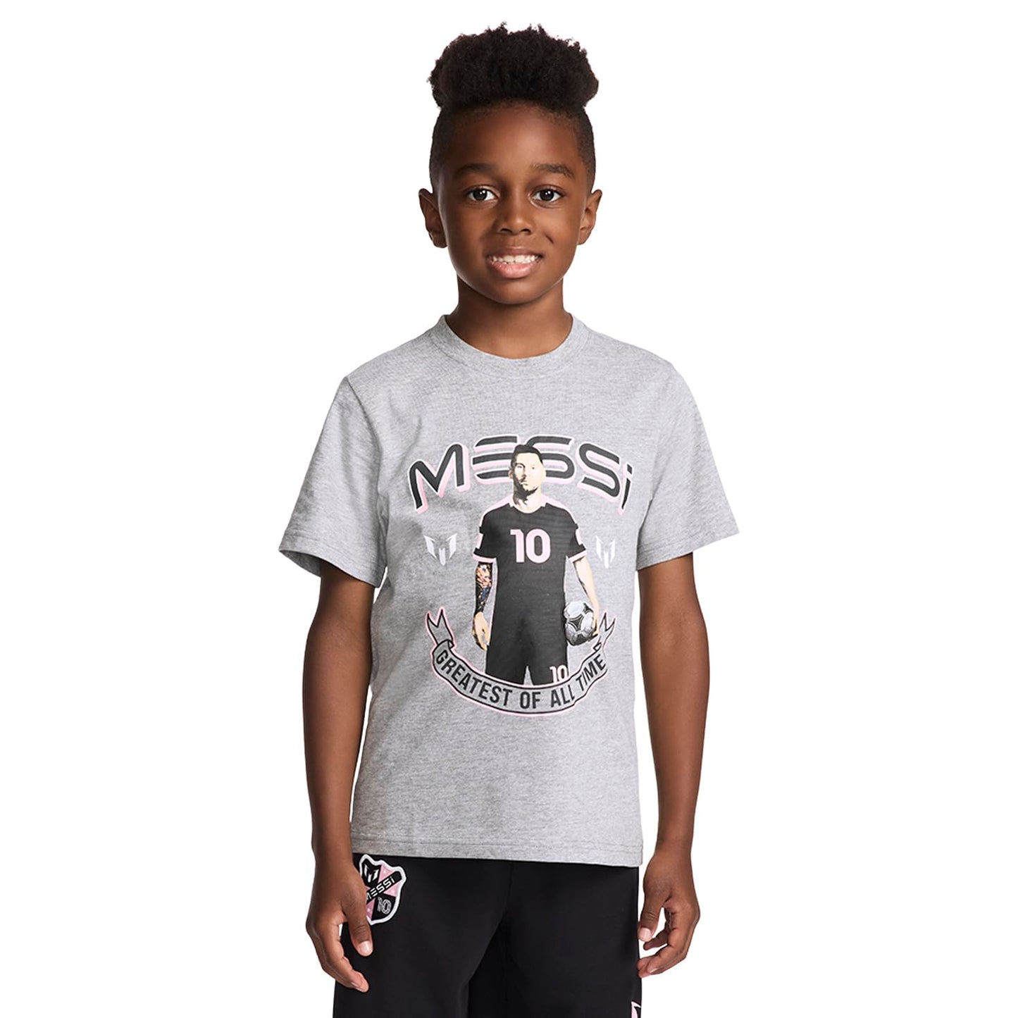 Boys' Lifestyle Short Sleeve T-Shirt, Slim-fit Graphic Tee, Cotton Blend Fabric
