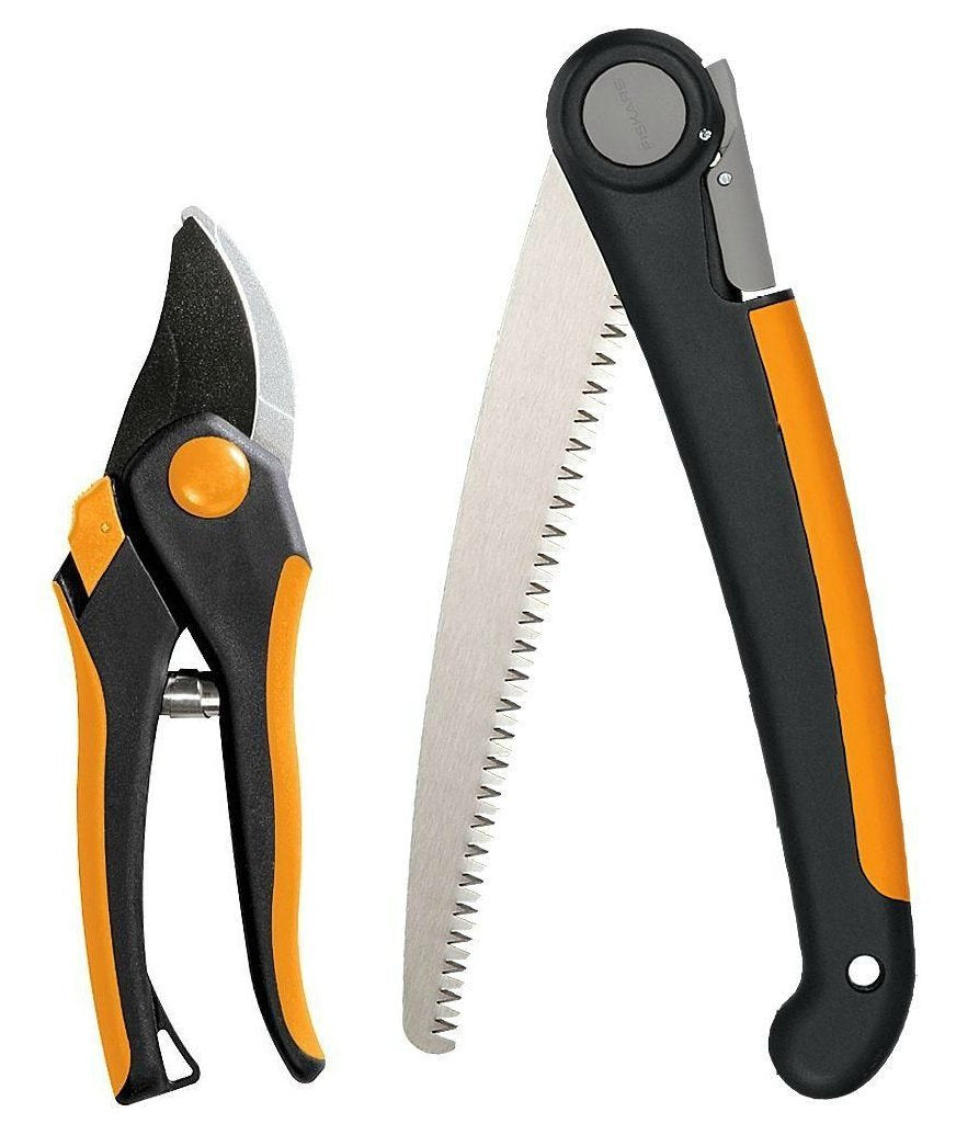 Fiskars Bypass Pruning Shears, 5/8-Inch Cut Capacity Garden Clippers, Gardening Scissors with Sharp, Rust Resistant Steel Blade