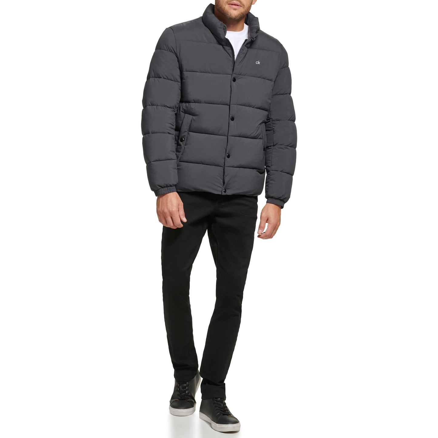 Calvin Klein Men's Snap Front Puffer Jacket