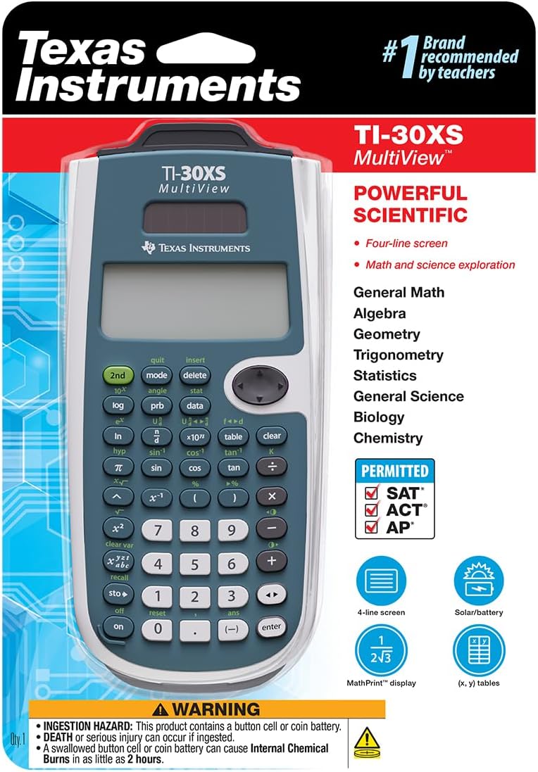 Texas Instruments TI-30XS MultiView Scientific Calculator