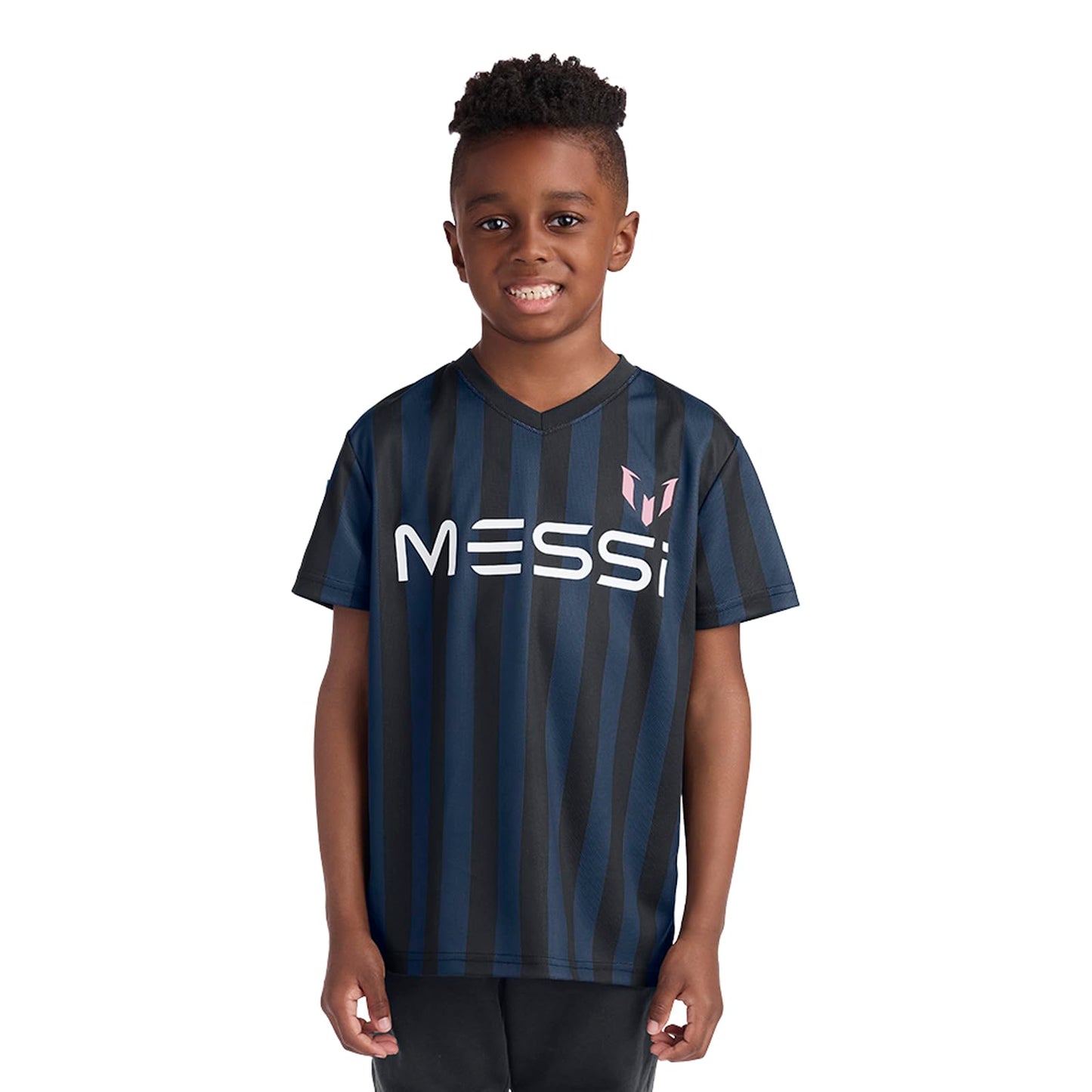 Boys' Lifestyle Short Sleeve Top, Loose-fit Shirt with Logo, Comfortable