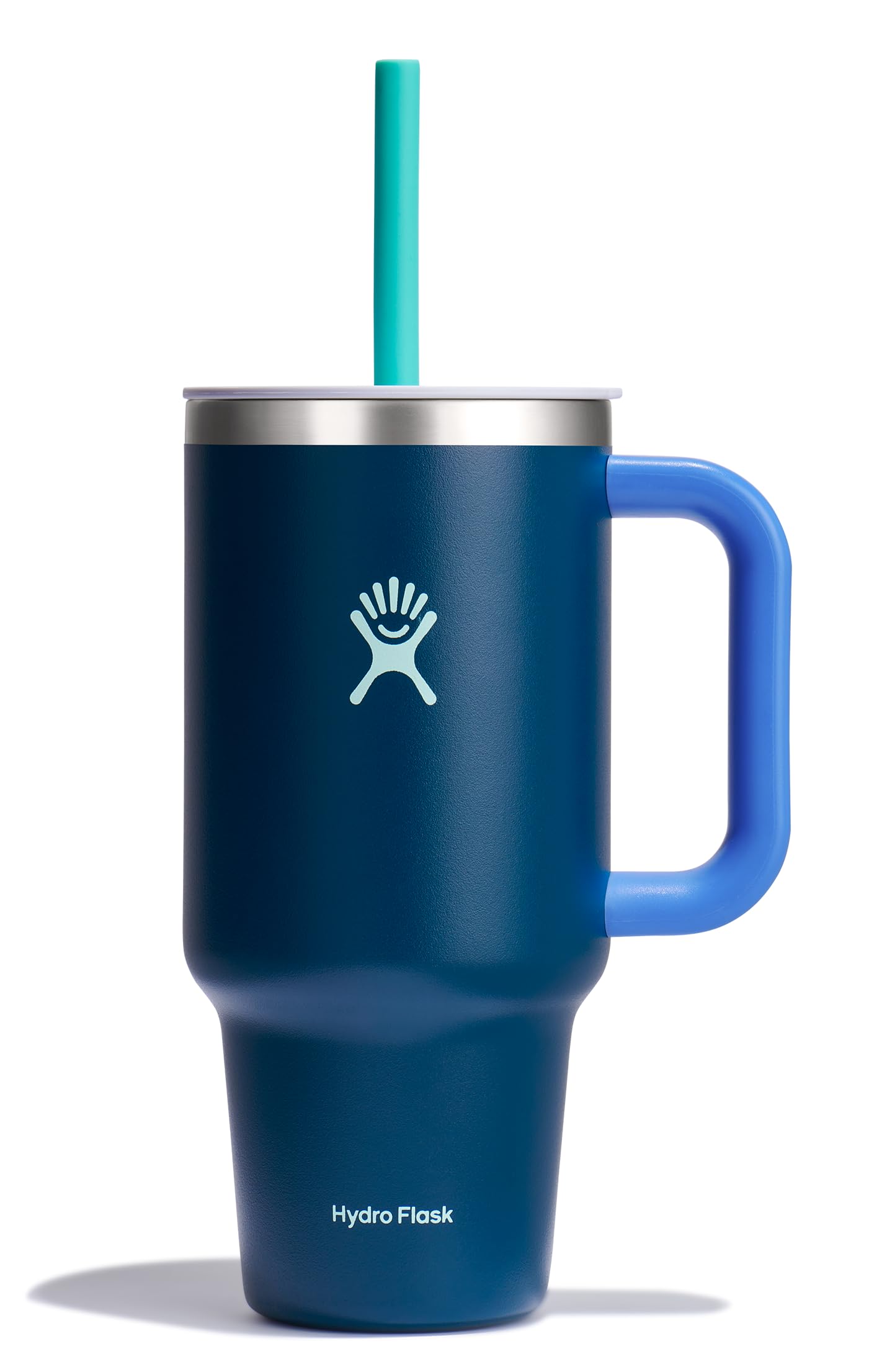 Hydro Flask 32 Oz Travel Tumbler with Handle, Lid and Straw - Insulated Stainless Steel in Holiday Punch