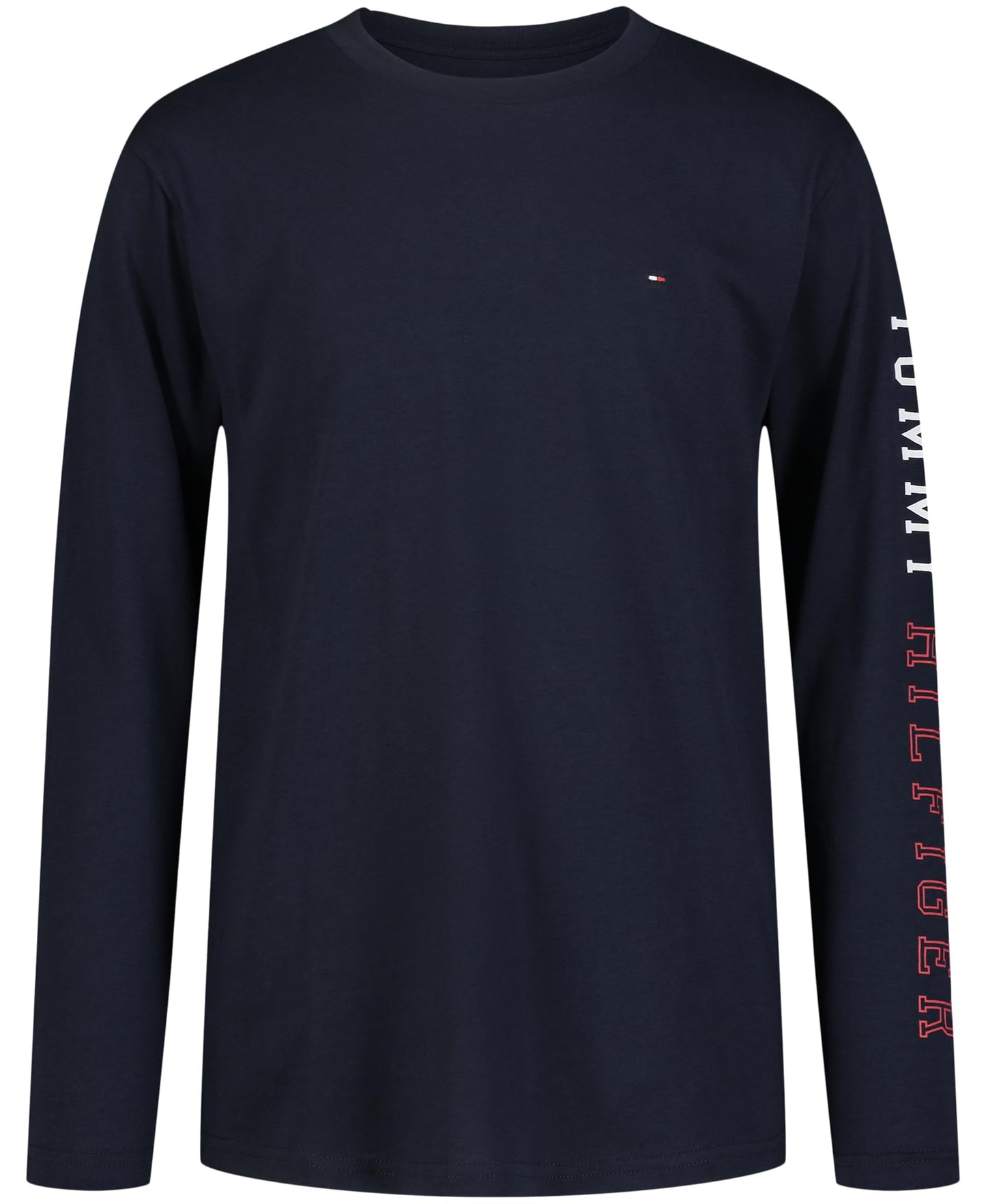 Tommy Hilfiger Boys' Long Sleeve Crew Neck T-Shirt