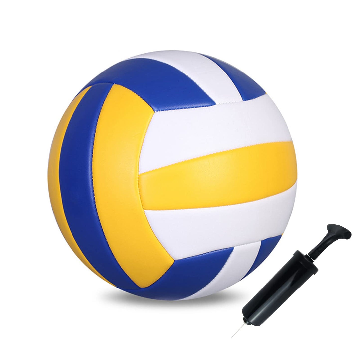 ABAJI Volleyball Official Ball Thicker PU Waterproof Anti-Explosion 15+ Years Kids Girls Boys Indoor Training Game Outdoor Sand Beach Pool Play Pump Needle