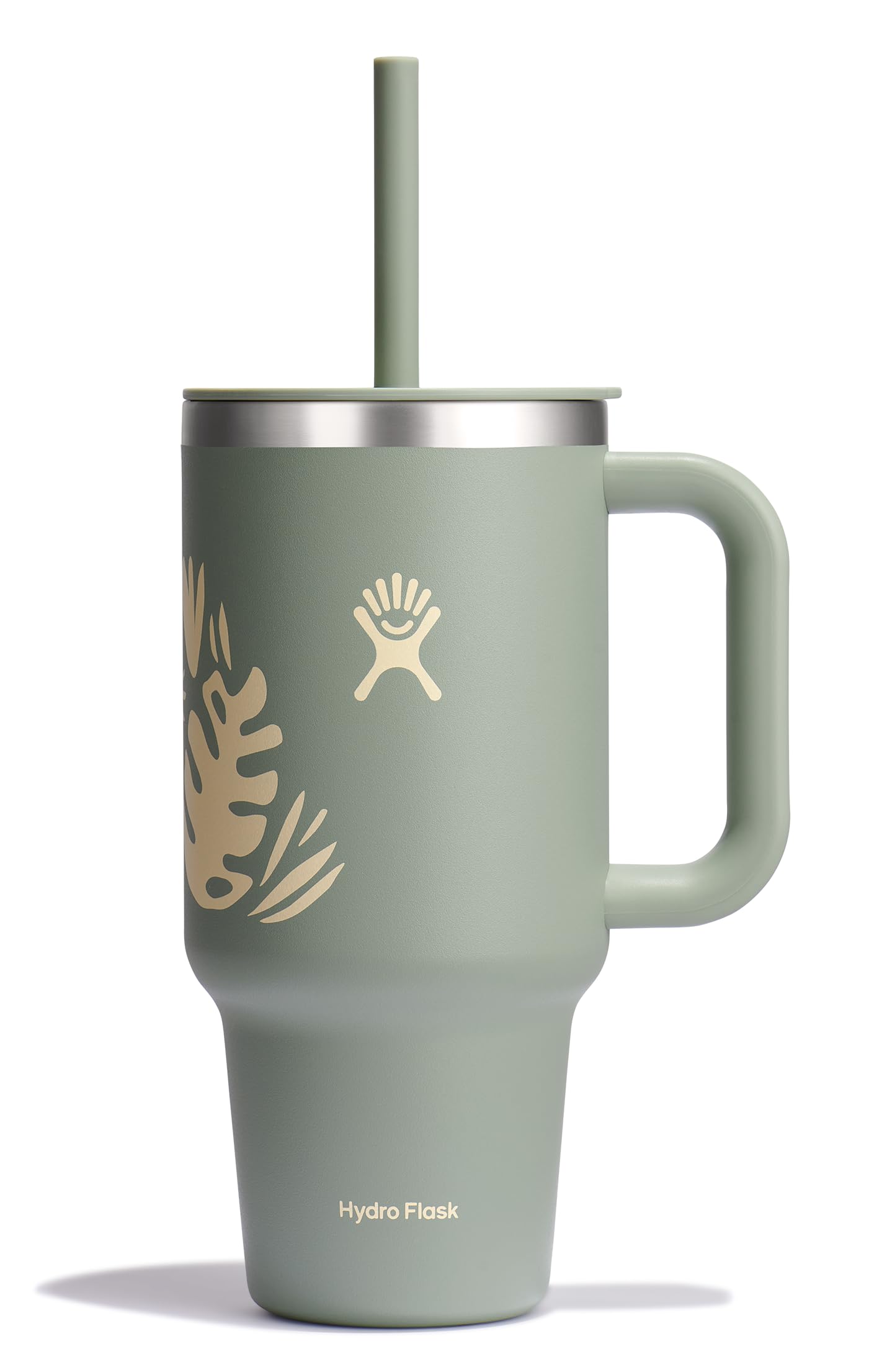 Hydro Flask 32 Oz Travel Tumbler with Handle, Lid and Straw - Insulated Stainless Steel in Holiday Punch