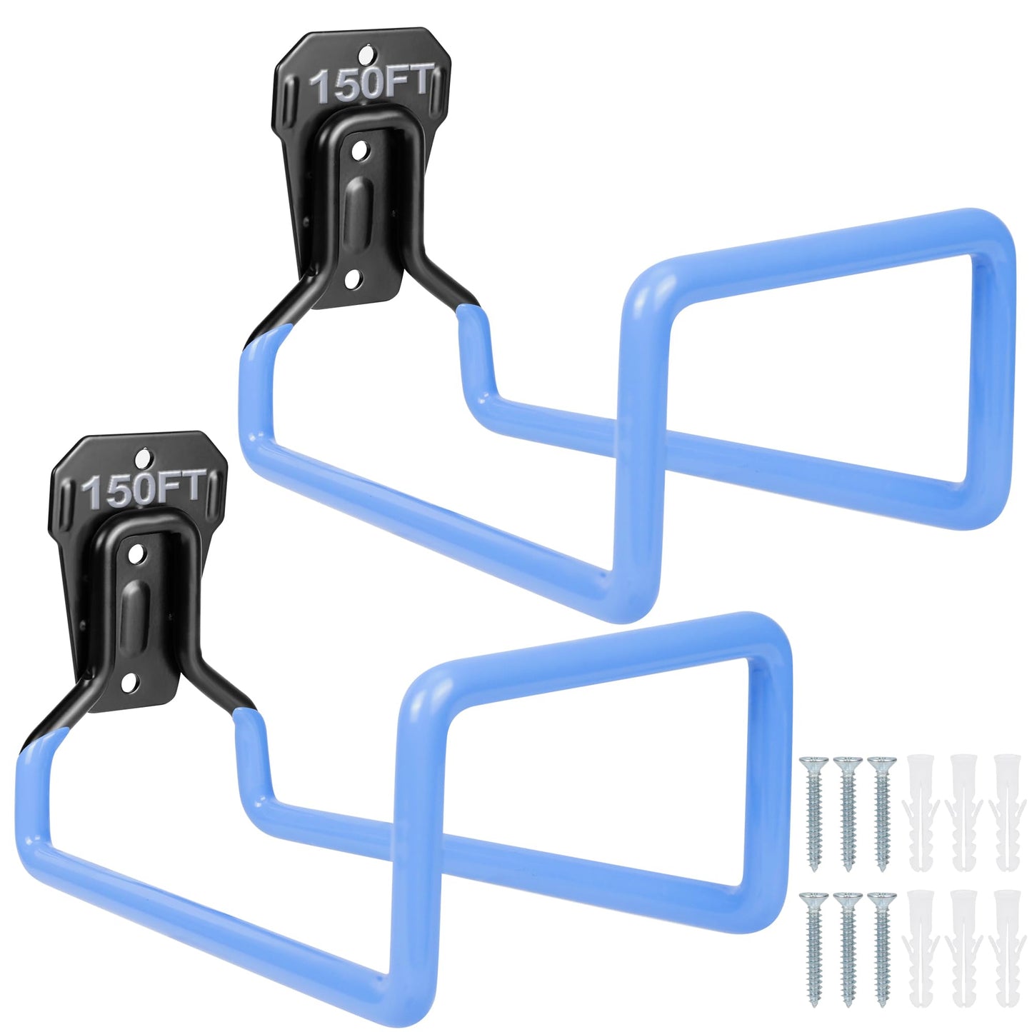 Metal Garden Hose Holder - Heavy Duty Hose Hanger Wall Mounted Water Hose Holder for Outside Yard, Sturdy Hose Reel Hose Hooks for Water Hose