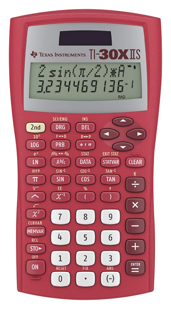 Texas Instruments TI-30XIIS Scientific Calculator, White