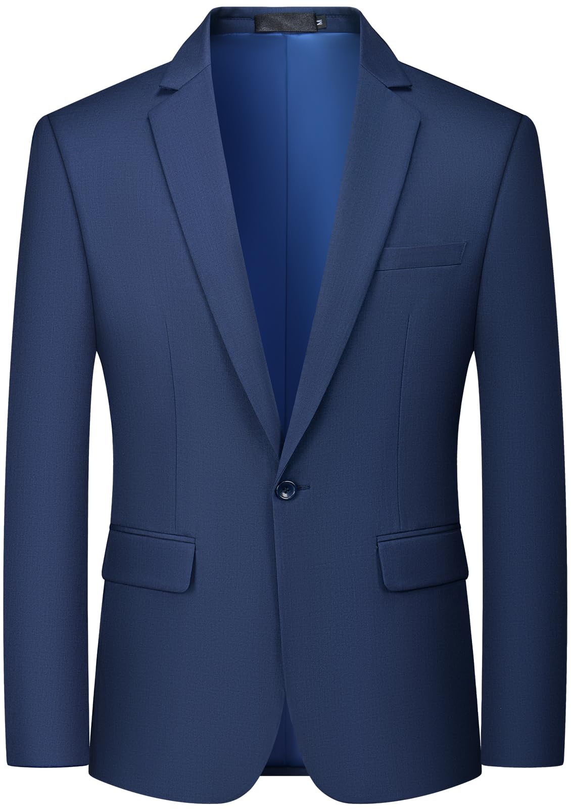 MAGE MALE Men's One Button Suit Jacket Elegant Solid Color Blazers Slim Fit Lightweight Sport Coats Blazer