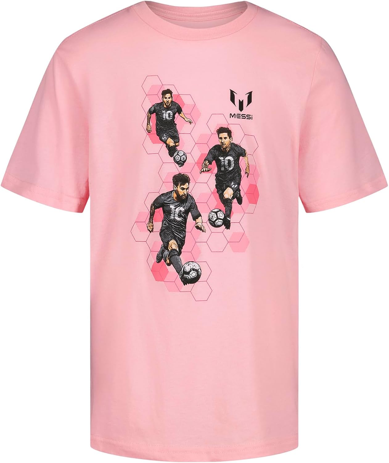 Boys' Lifestyle Short Sleeve T-Shirt, Slim-fit Graphic Tee, Cotton Blend Fabric