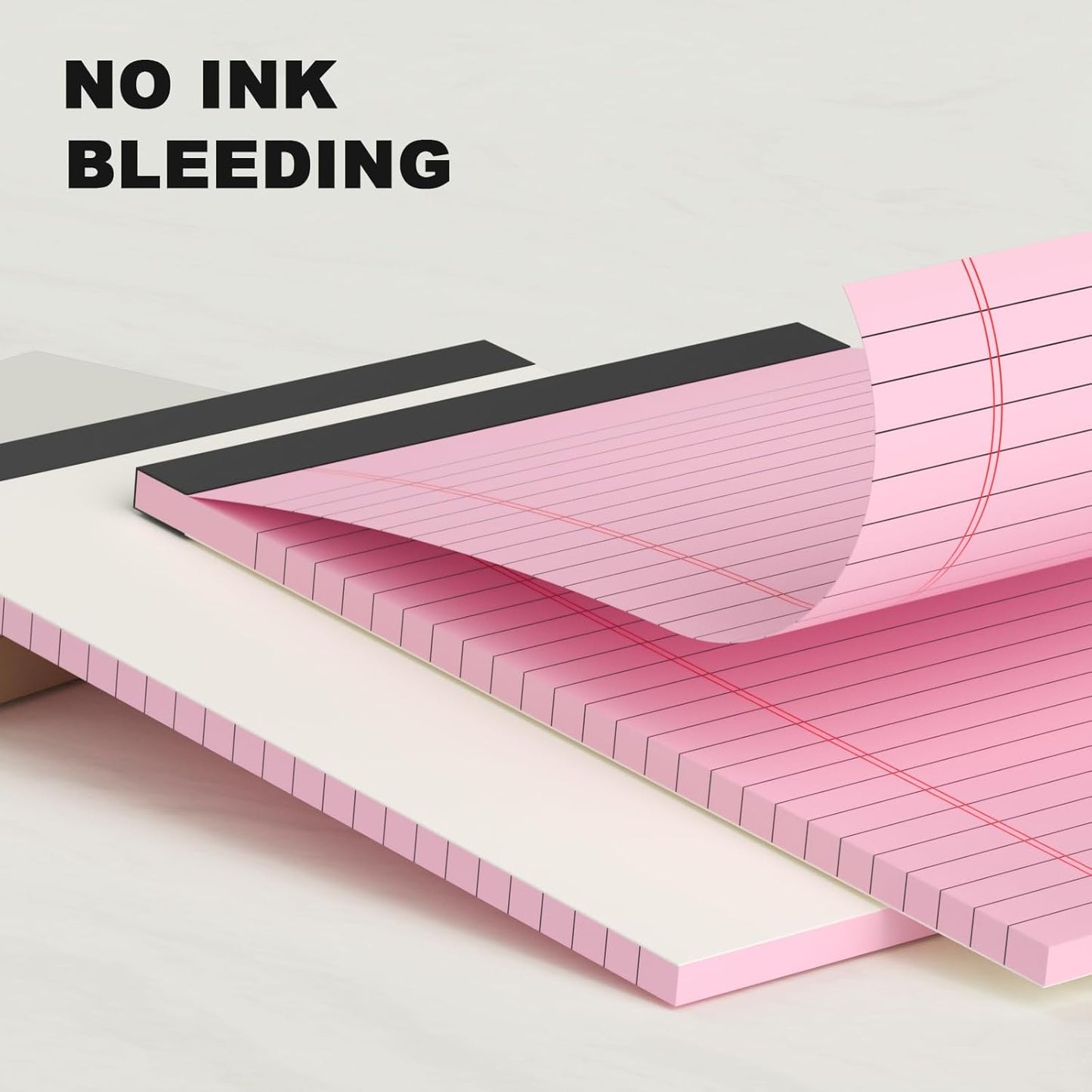 5pcs Colored Note Pads 5x8 College Ruled Small Legal Pads Paper Notepads 5 Pack Study Back Writing Pads 5 x 8 Paper Pads Perforated Narrow Ruled Pads of Paper