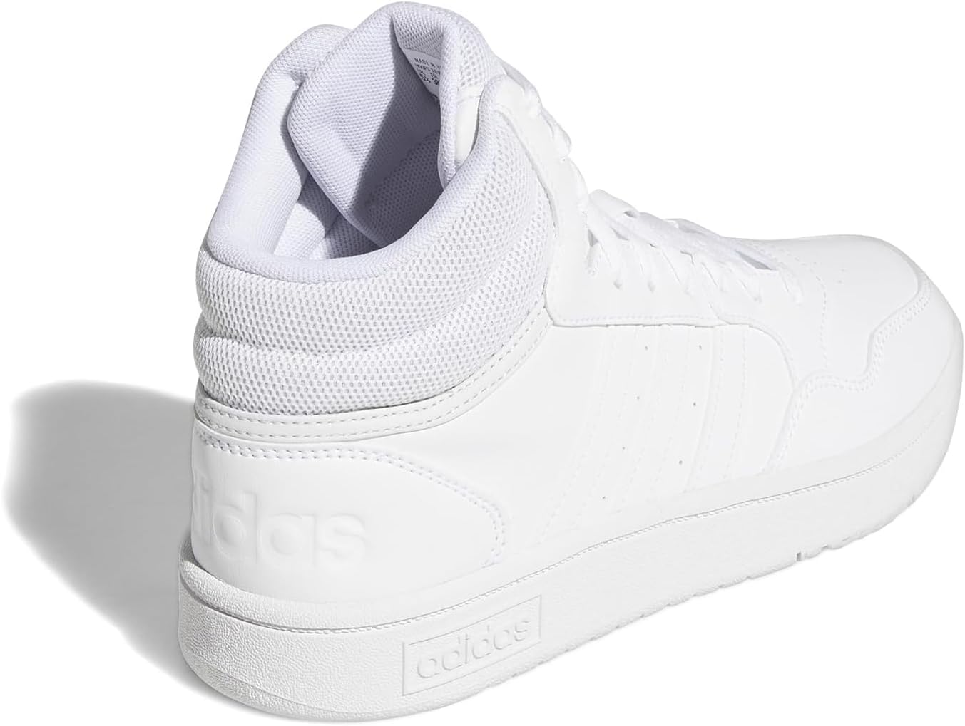 adidas Womens Hoops 3.0 High Sneakers Shoes Casual - White