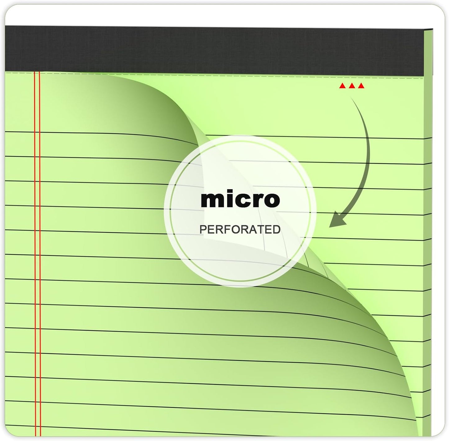 5pcs Colored Note Pads 5x8 College Ruled Small Legal Pads Paper Notepads 5 Pack Study Back Writing Pads 5 x 8 Paper Pads Perforated Narrow Ruled Pads of Paper