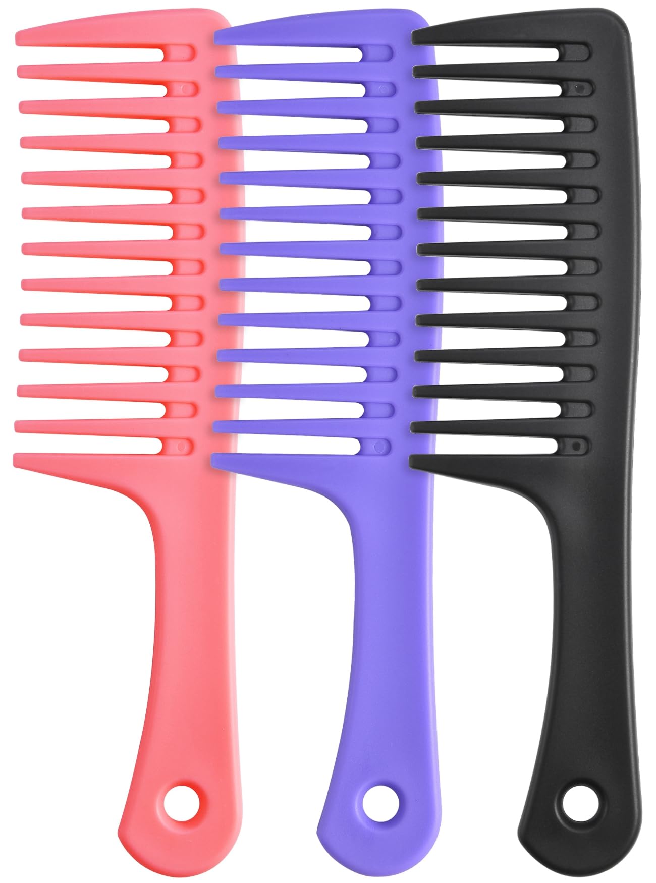 Wide Tooth Detangling Comb, Durable Styling Brush for Curly, Long and Wet Hair Types - Professional Hair Care