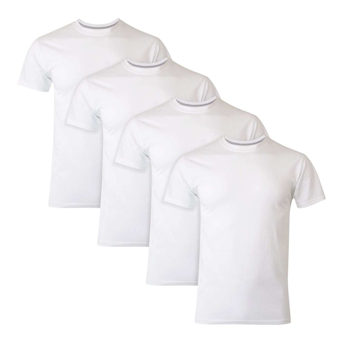 Hanes Men's Fresh Iq Slim Fit Crew Undershirt, 4-pack