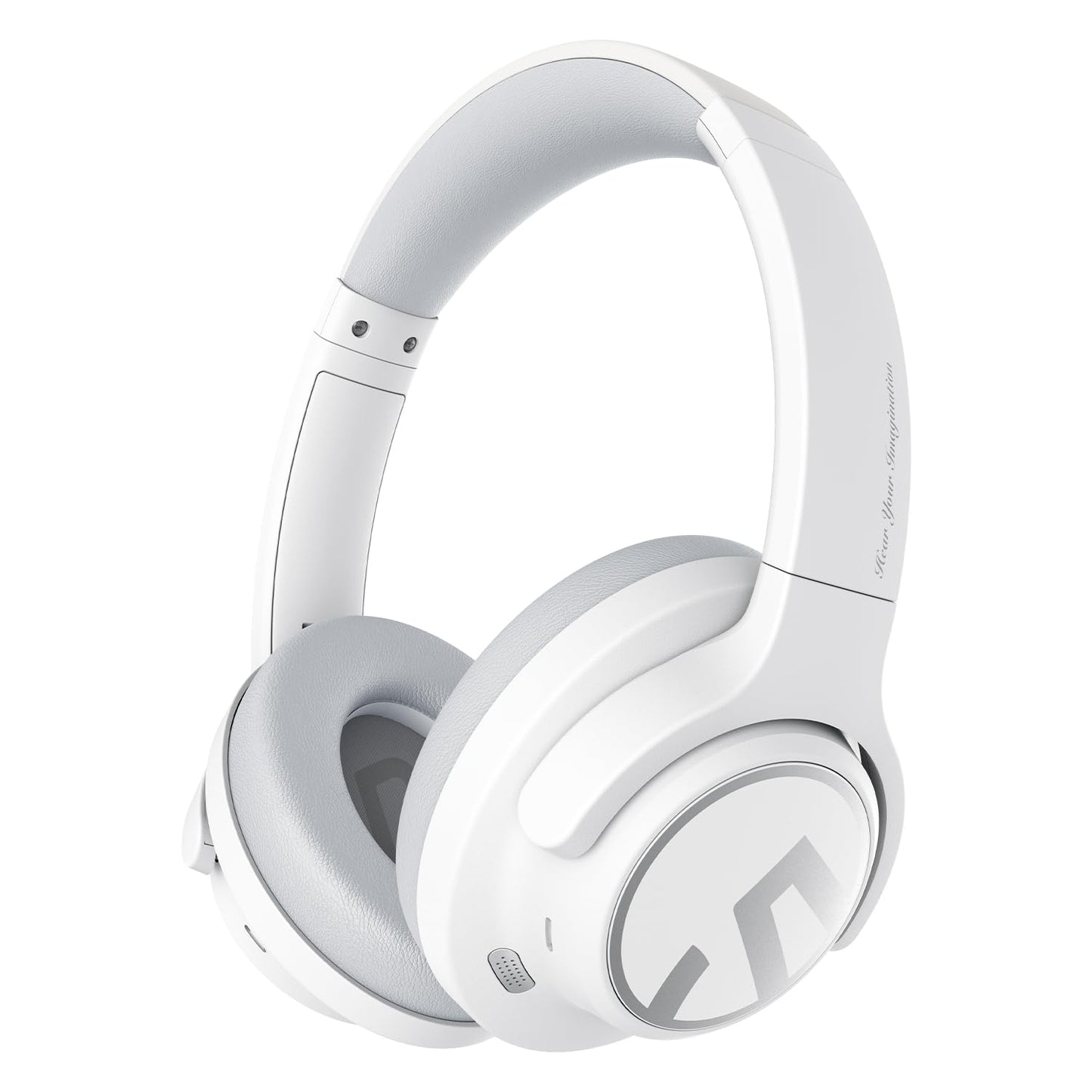 SoundPEATS Space Hybrid Active Noise Cancelling Headphones, Wireless Over Ear Bluetooth Headset, 123H Playtime, Hi Res Audio Wired, APP Custom EQ, Deep Bass, Comfort Ear Cups, for Home Office Travel